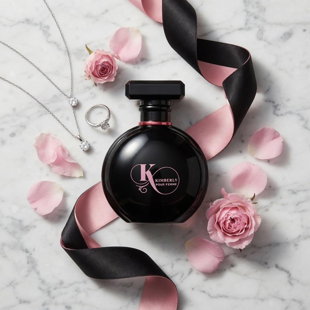 Kimberly Perfume for Women — Celebrity Pop Eau de Parfum Spray, Pink Grapefruit Peony Musk Fragrance, 3.4 Fl Oz / 100 ml