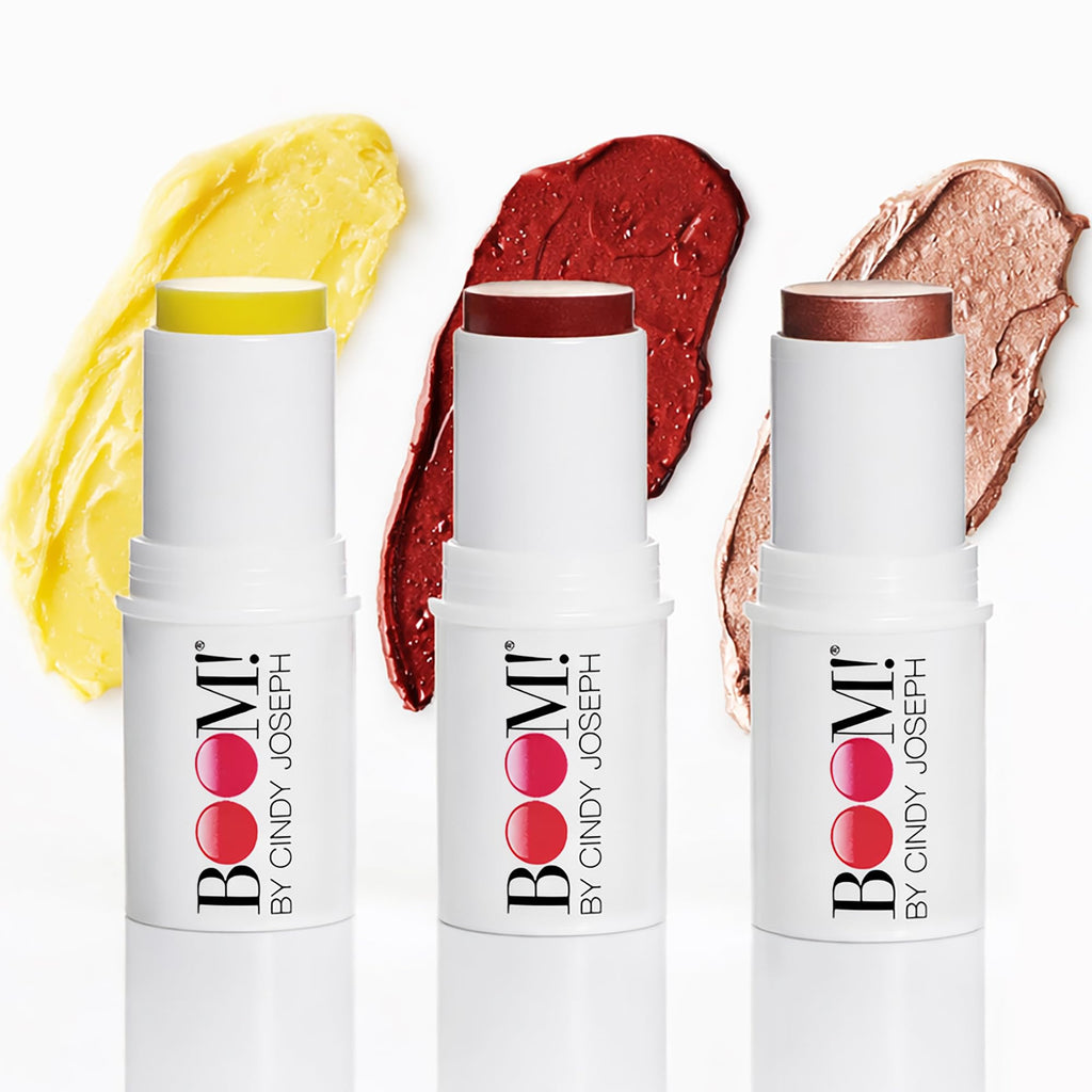 Boomstick Color® All-in-One Cream Blush for Cheeks, Eyes & Lips, Long Wearing, Blendable Makeup Blush Stick for Mature Skin, Cruelty Free Lip Cheek Tint with Skincare Benefits, Cindy Joseph Heritage