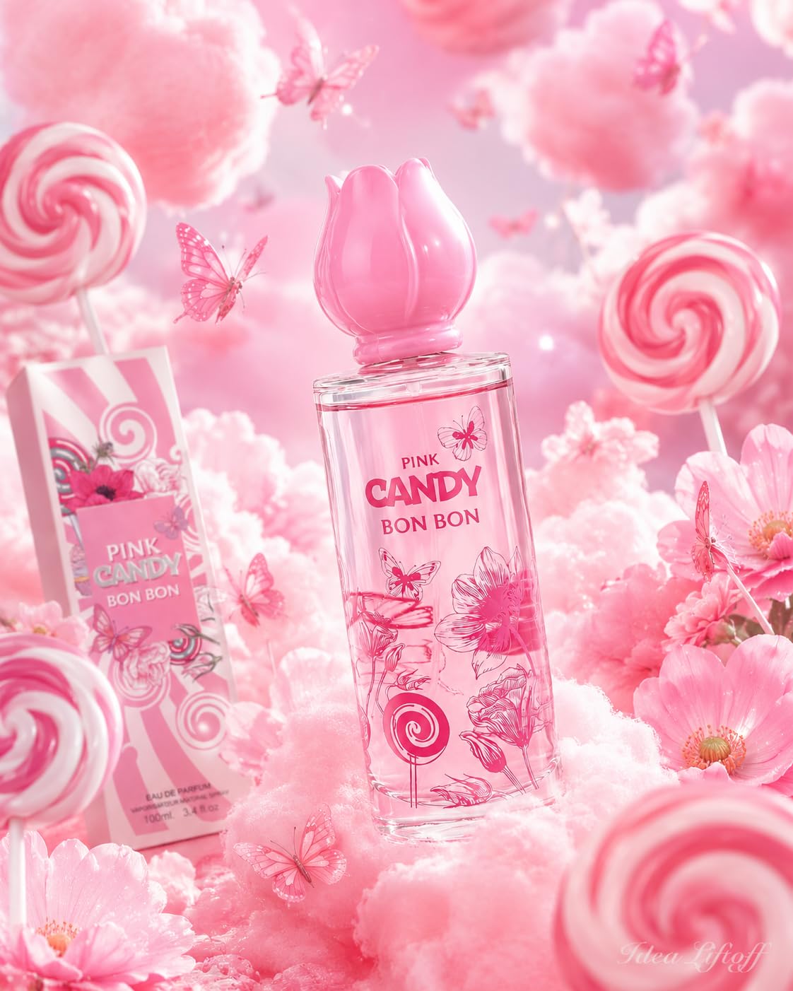 Rio Sweet Crush Pink Eau de Parfum for Women, Sweet Pink Fruity Gourmand Raspberry Strawberry Pear Peony Jasmine Vanilla Tonka Musk Spray Fragrance, 3.4 Fl Oz / 100 ml